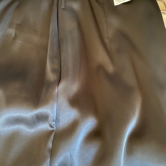 Max Mara Virgin Wool Size 10 Black Brown Herringbone skirt - Picture 10 of 11